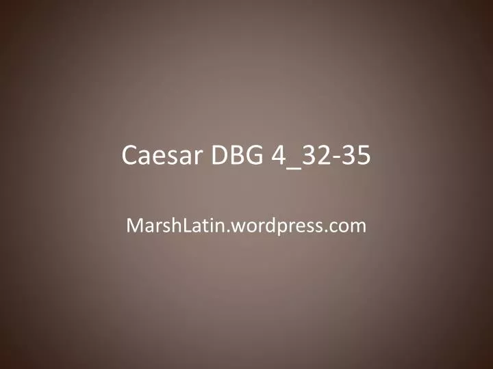 caesar dbg 4 32 35