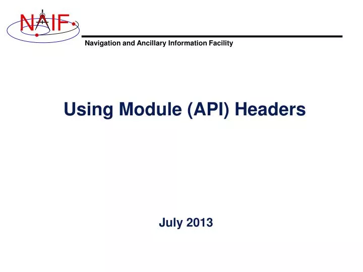 using module api headers