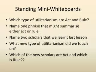 Standing Mini-Whiteboards