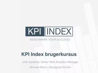 KPI Index brugerkursus