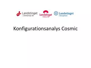 konfigurationsanalys cosmic