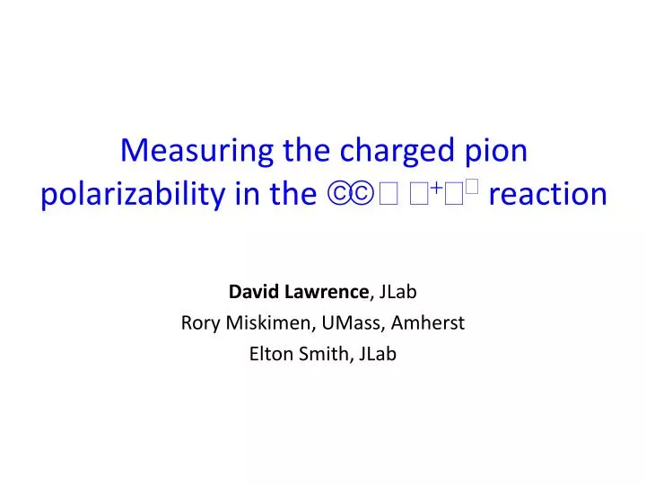 measuring the charged pion polarizability in the reaction