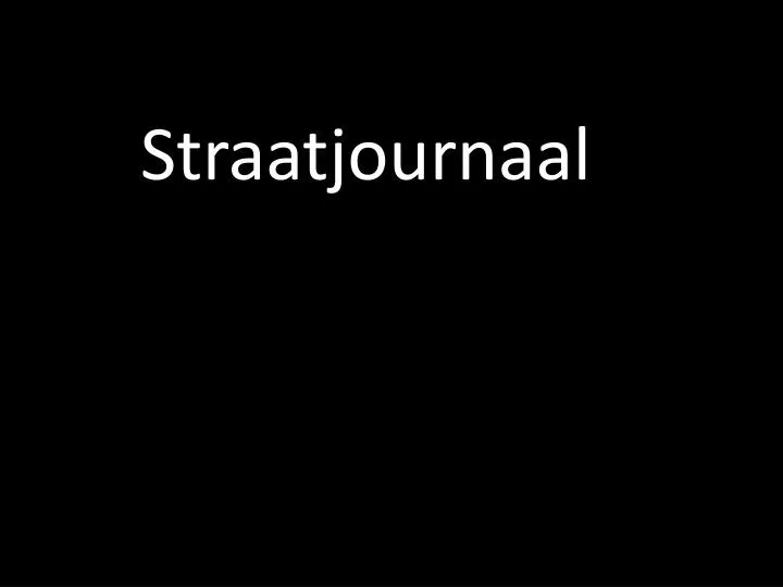 straatjournaal