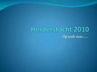 herderstocht 2010