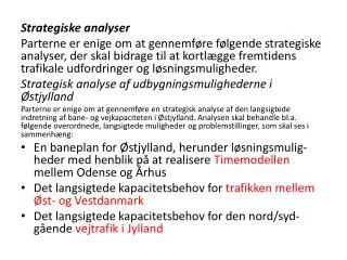 Strategiske analyser