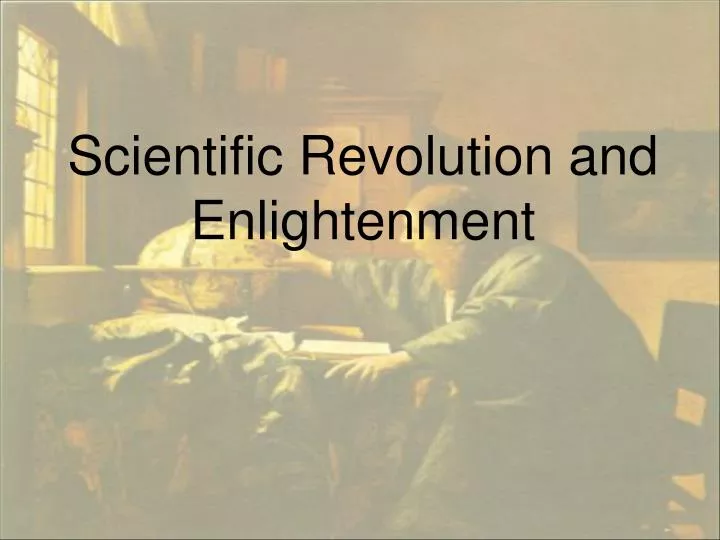 scientific revolution and enlightenment