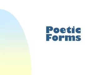 Poetic Forms