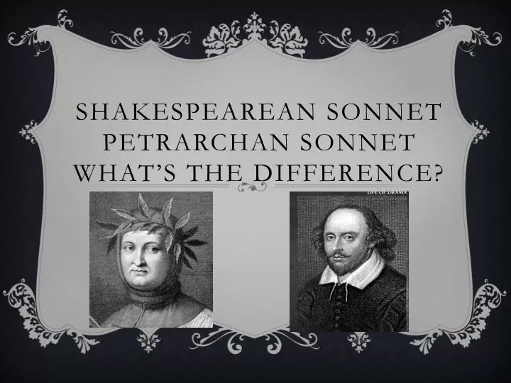 shakespearean sonnet petrarchan sonnet what s the difference
