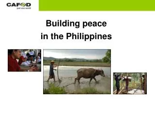 Building peace in the Philippines
