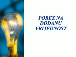 porez na dodanu vrijednost