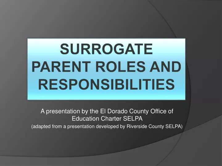 surrogate parent roles and responsibilities