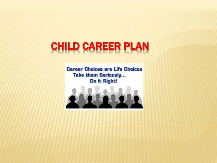 child career plan