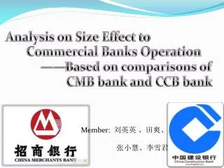 Analysis on Size Effect to Commercial Banks Operation