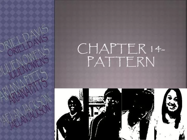 chapter 14 pattern