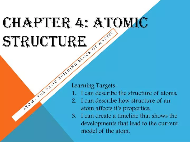 chapter 4 atomic structure