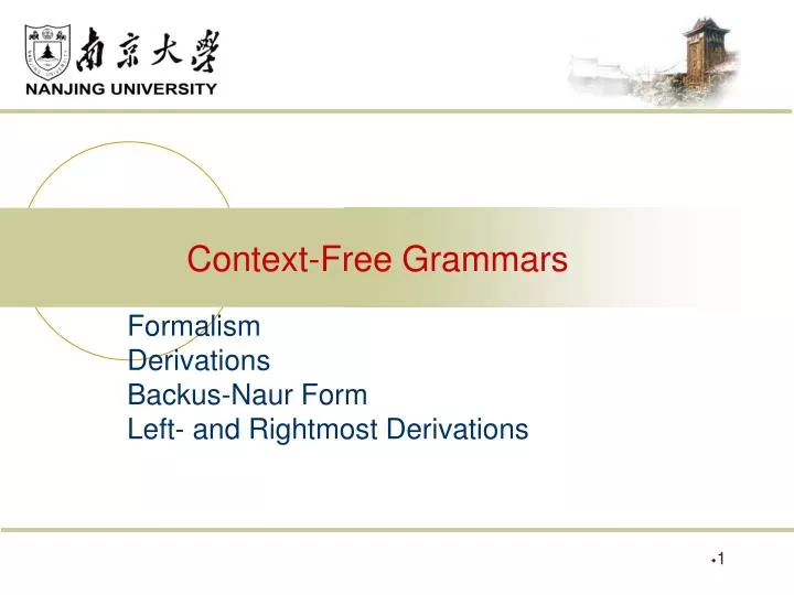 context free grammars