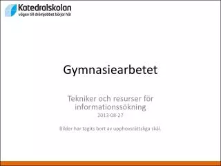 gymnasiearbetet