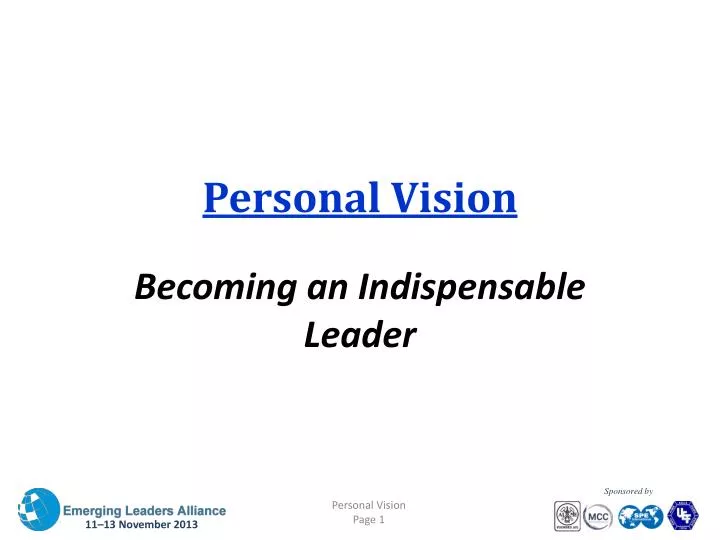 personal vision