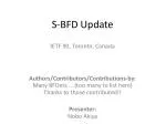 S-BFD Update - slide 1