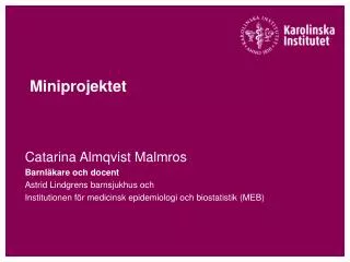 miniprojektet