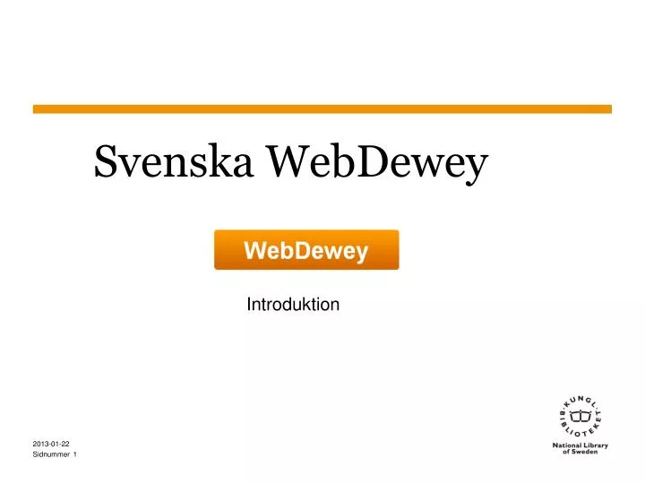 svenska webdewey