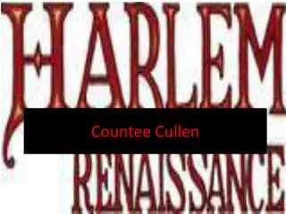 Countee Cullen