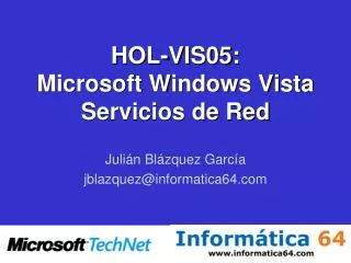 hol vis05 microsoft windows vista servicios de red