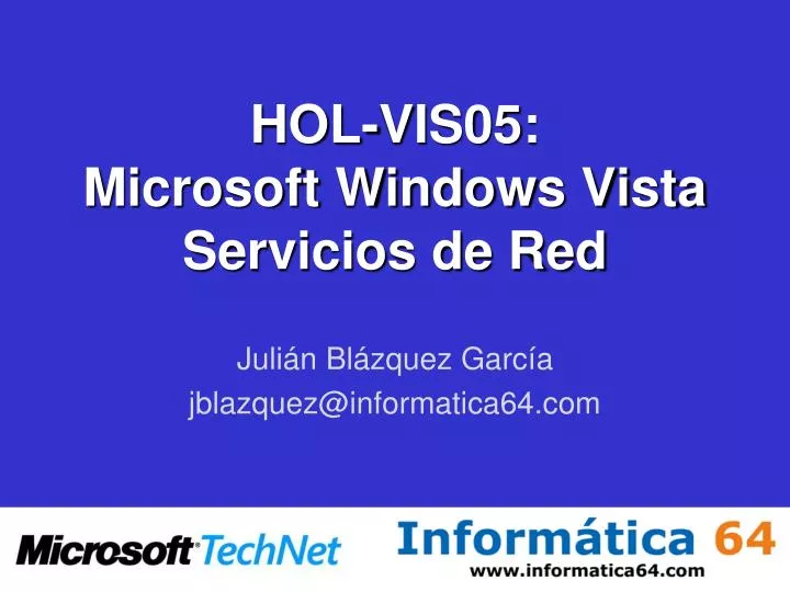 hol vis05 microsoft windows vista servicios de red