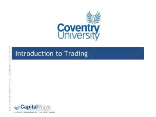 Introduction to Trading