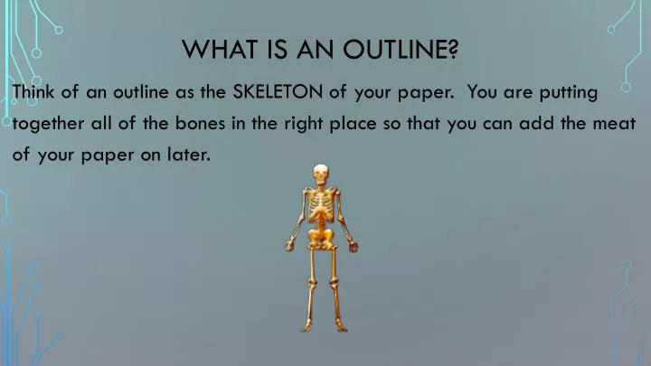 what is an outline