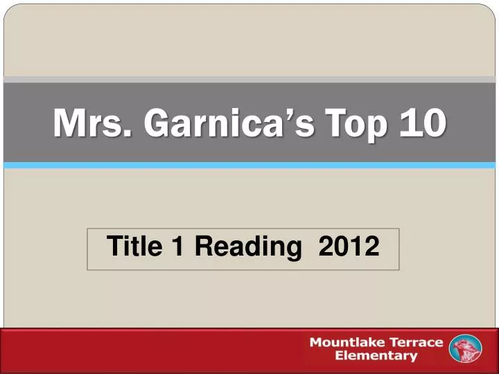 mrs garnica s top 10