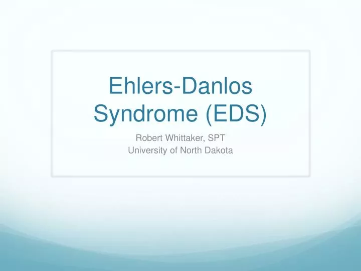 ehlers danlos syndrome eds