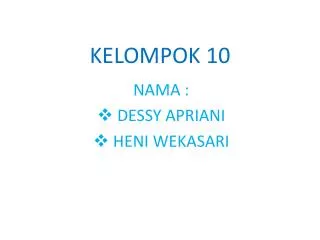 KELOMPOK 10