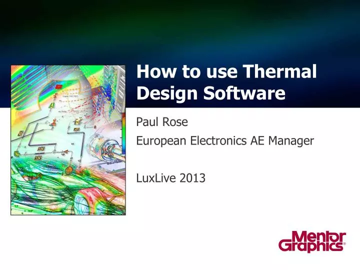 how to use thermal design software