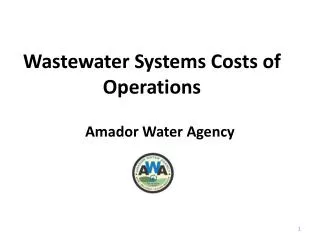 Wastewater Systems Costs of Operations