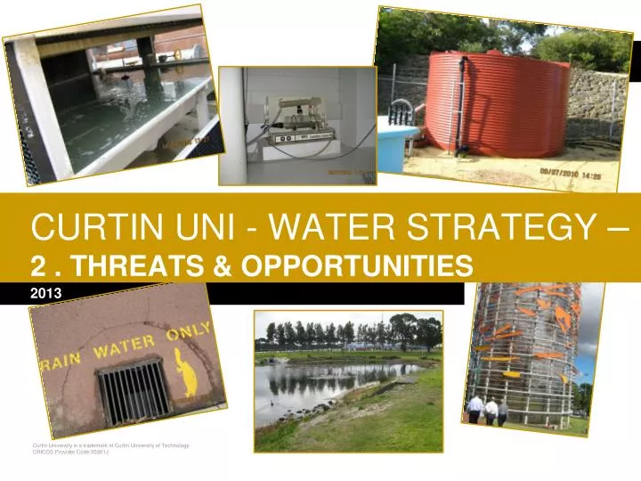 curtin uni water strategy 2 threats opportunities