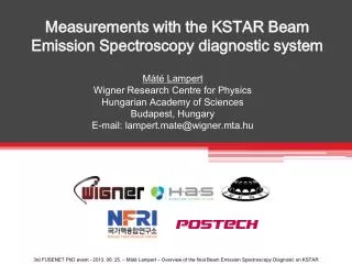 Measurements with the KSTAR B eam Emission Spectroscopy diagnostic system