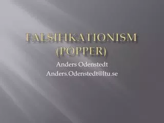 falsifikationism popper