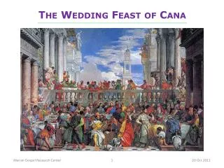 The Wedding Feast of Cana