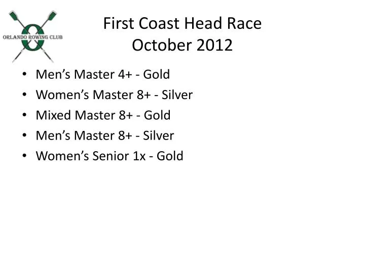 first coast head race october 2012