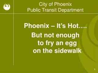 City of Phoenix Public Transit Department