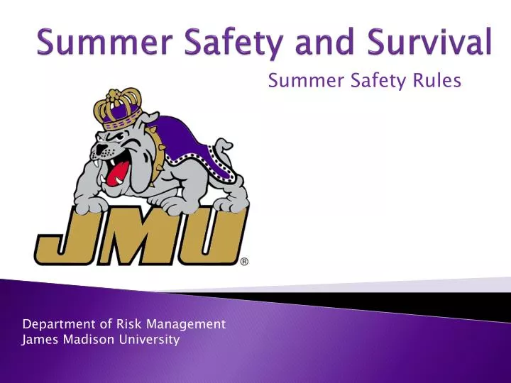 summer safety and survival