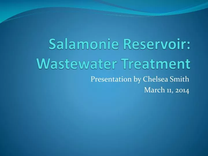 salamonie reservoir wastewater treatment