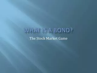 what is a bond