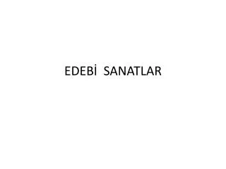 edeb sanatlar