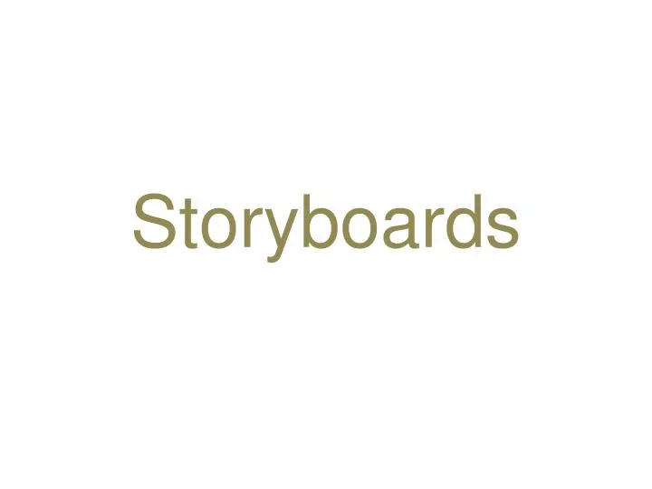 storyboards