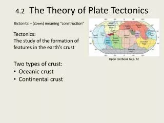 4.2 The Theory of Plate Tectonics