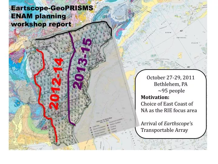eartscope geoprisms enam planning workshop report