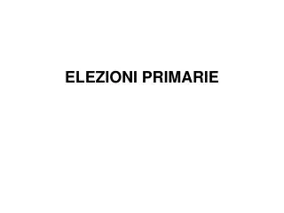 elezioni primarie