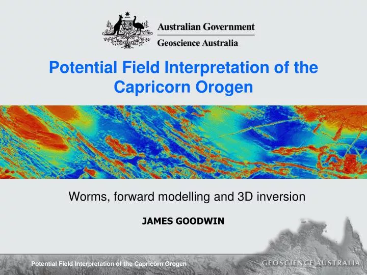 potential field interpretation of the capricorn orogen